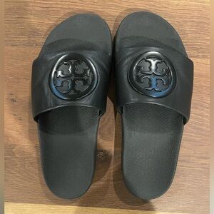 Tory Burch Black Slides